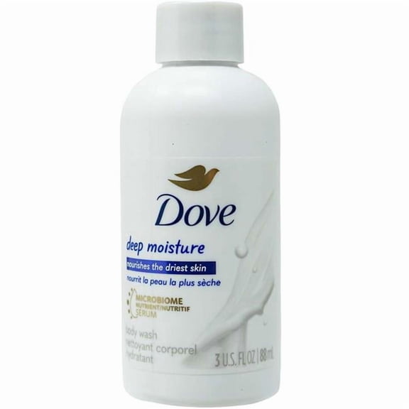 Dove 2376421 3 oz Deep Moisture Body Wash - Case of 96