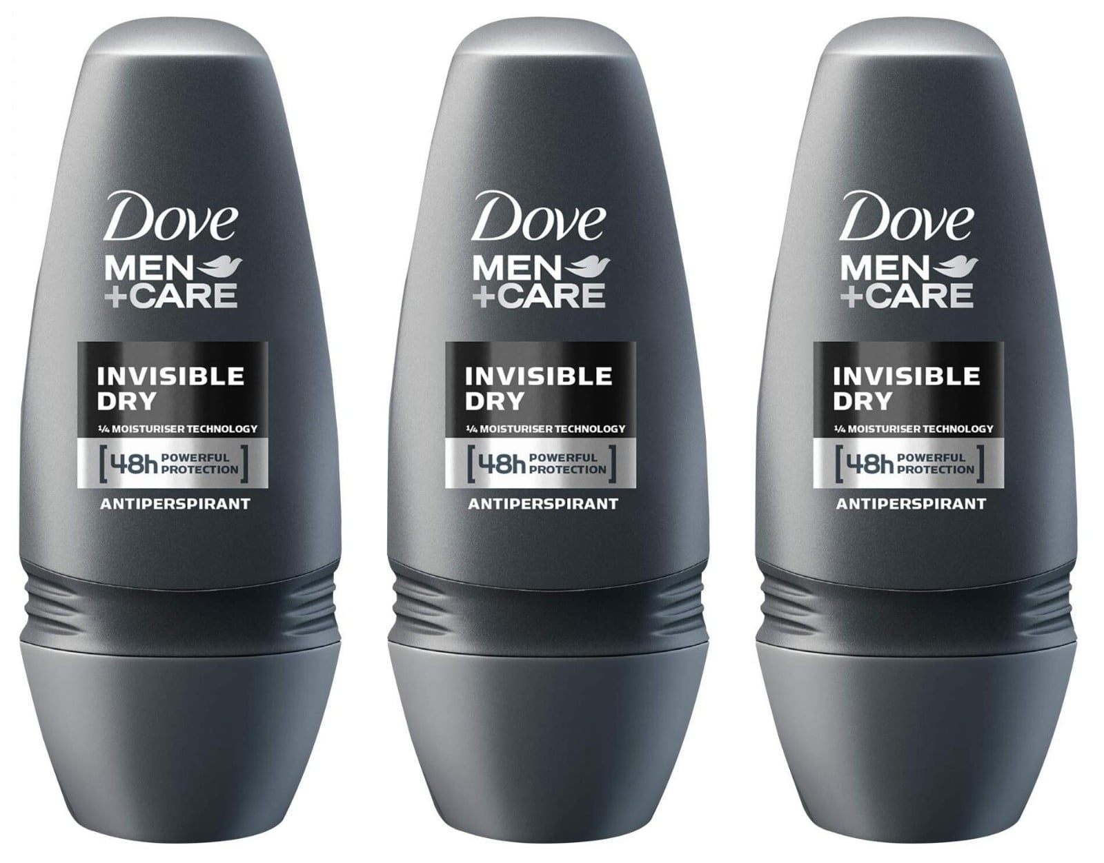 Dove 48 Hours Roll On Stick Invisible Dry Anti-perspirant Deodorant 50ml 3 Pk