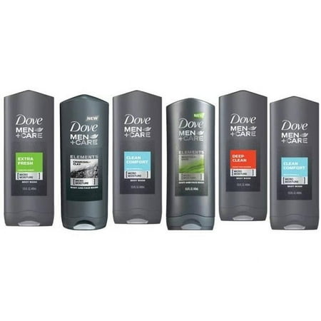 Dove 6 Pack Men Dove Shower Gel 400 ml Men Shower Gel Assorted Scents - Pack of 6