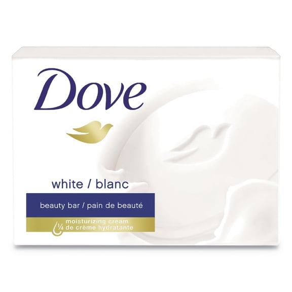 2.6 oz. White Beauty Bar - Light Scent (36/Carton)