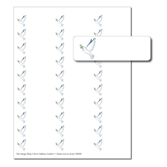 Etichette Postali Premium 1 X 2 5/8 - 30 Per Foglio - Made In USA - Wing Office 10012 - Foto 2
