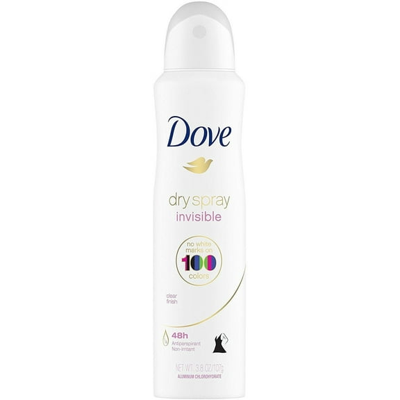 Dove Advanced Antiperspirant Dry Spray Invisible Clear Finish, 3.8 oz, 6 Pack