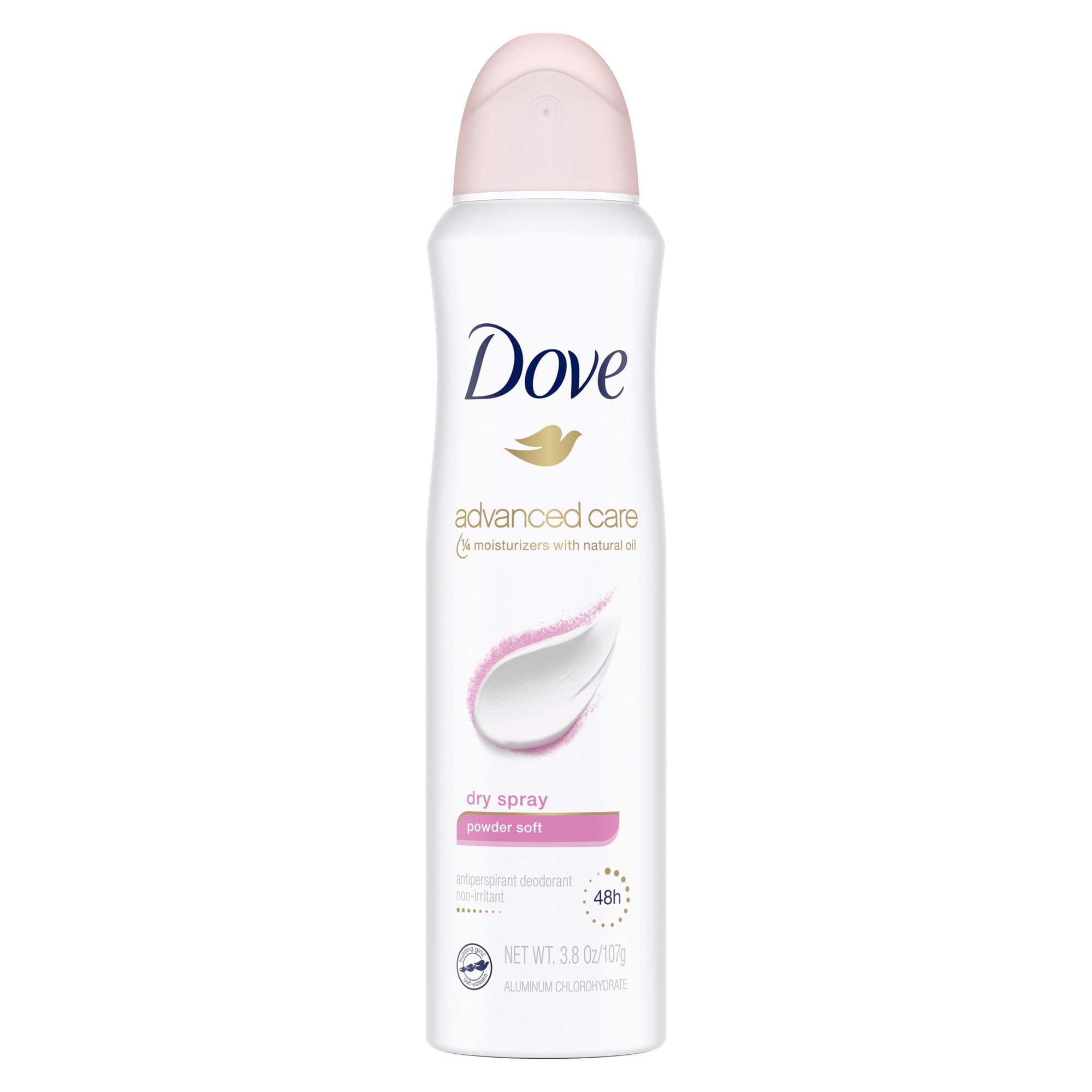 Dove Advanced Care Antiperspirant Deodorant Dry Spray, Powdery, 3.8 oz
