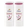 thumbnail image 1 of Dove Advanced Care Antiperspirant Deodorant for Women Caring Coconut 72 hour sweat and odor protection, 2.6 oz Twin Pack, 1 of 13