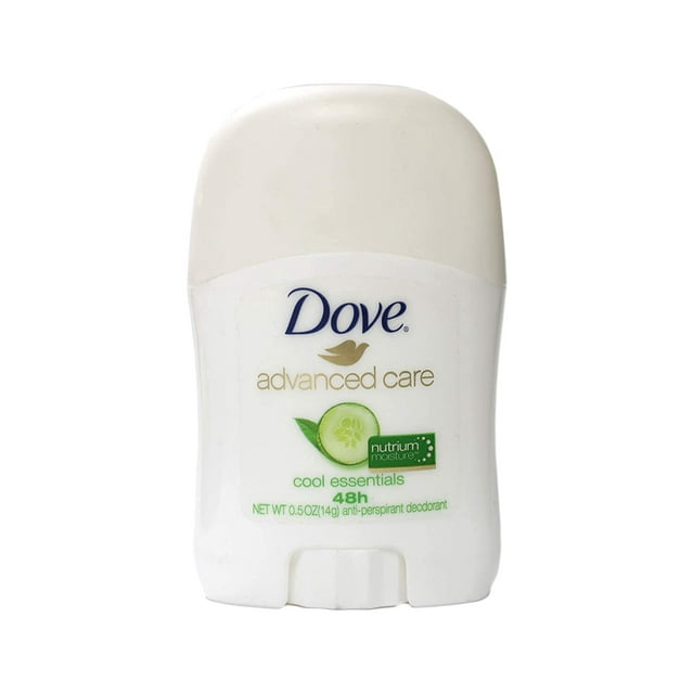 Dove Advanced Care Antiperspirant & Deodorant Stick, Cool Essentials, Travel Size 0.5 Ounce
