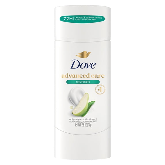 Dove Advanced Care Antiperspirant Deodorant Stick For Helping Repair Skin Barrier After Shaving, Rejuvenate With 72-hour Sweat And Odor Protection, ,2.6 oz