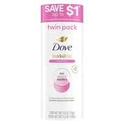 Dove Advanced Care Antiperspirant Deodorant Stick Invisible Clear Finish, 2.6 oz 2 Pack