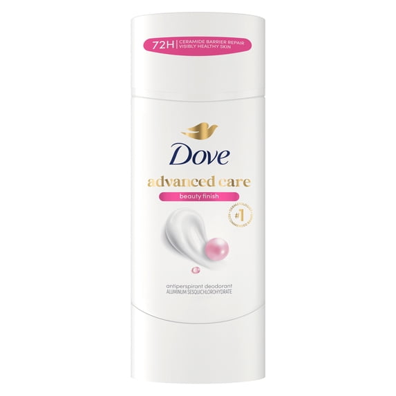 Dove Advanced Care Antiperspirant Deodorant Stick for Helping Repair Skin Barrier After Shaving, Beauty Finish with 72-Hour Sweat & Odor Protection, 2.6 oz
