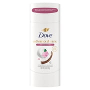 Dove Advanced Care Antiperspirant Deodorant Stick for Helping Repair Skin Barrier After Shaving, Caring Coconut with 72-Hour Sweat & Odor Protection, 2.6 oz