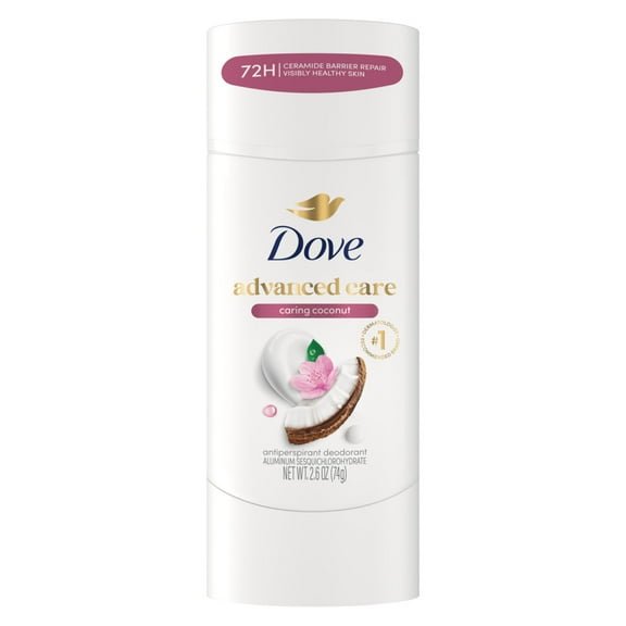Dove Advanced Care Antiperspirant Deodorant Stick Caring Coconut, 2.6 oz