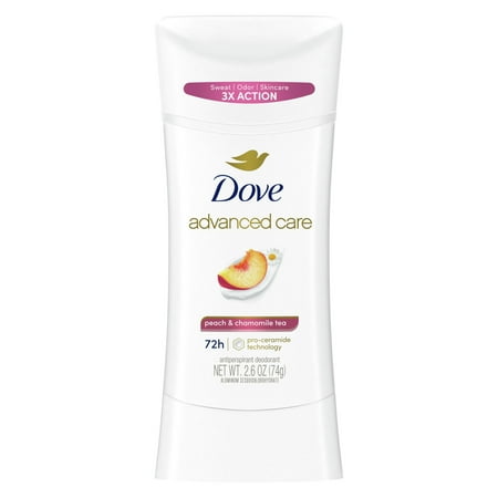 Dove Advanced Care Antiperspirant Deodorant Stick for Women Peach & Chamomile Tea, 2.6 oz