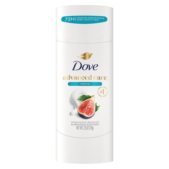 Dove Advanced Care Antiperspirant Deodorant Stick for Helping Repair Skin Barrier After Shaving, Restore With 72-Hour Sweat & Odor Protection, 2.6 oz