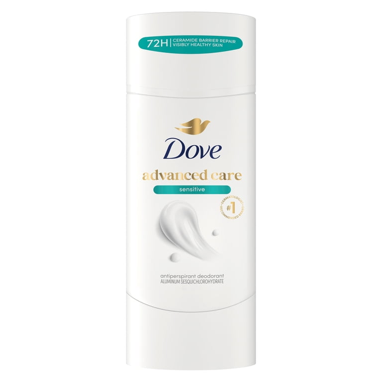 Dove Advanced Care Sensitive 74g 無香料 Dove, Advanced Care Sensitive Antiperspirant Deodorant Stick, 2.6