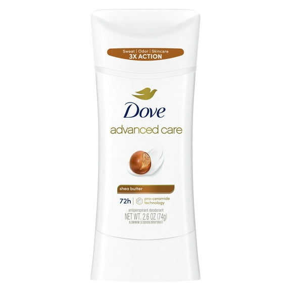 Dove Advanced Care Antiperspirant Deodorant Stick for Women Shea Butter, 2.6 oz