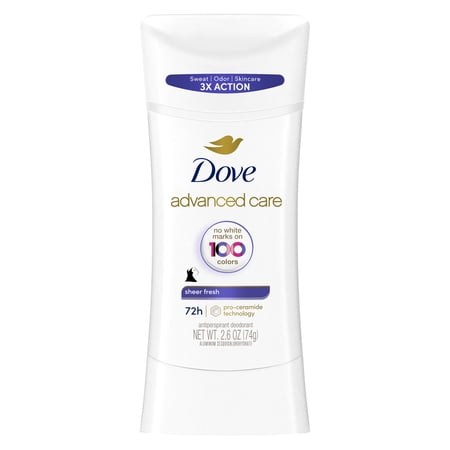 Dove Advanced Care Antiperspirant Deodorant Stick Sheer Fresh for Soft, Resilient Skin, Sheer Fresh with No White Marks & 72-Hour Sweat & Odor Protection, 2.6 Oz price history and forecast - Dove 00079400631015