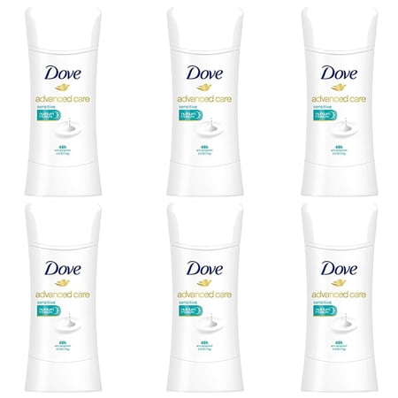 Dove Advanced Care Antiperspirant, Sensitive 2.60 oz (Pack of 6)