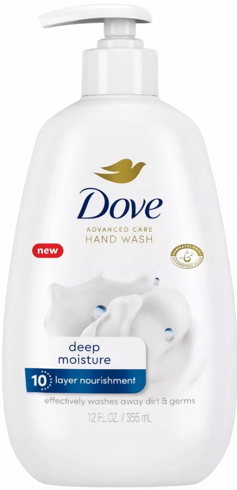 Dove Advanced Care Deep Moisture Hand Wash 12 fl oz (Pack of 10)