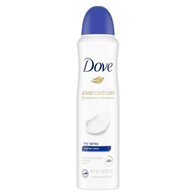 Dove Advanced Care Dry Spray Antiperspirant Deodorant Original Clean, 3 ...