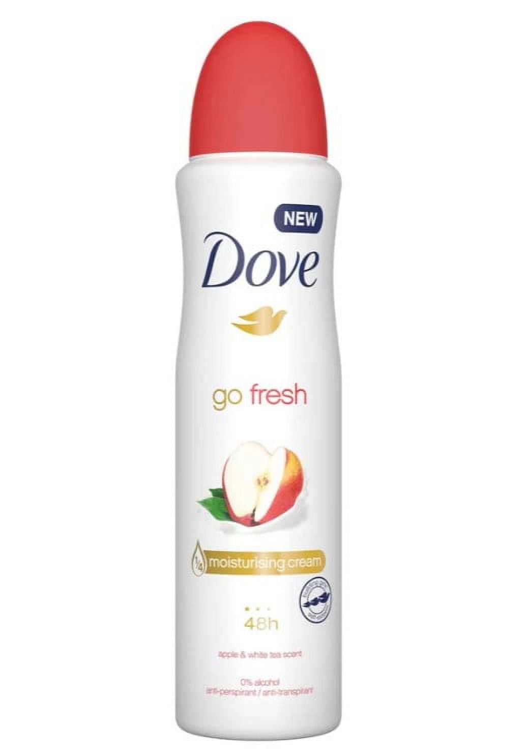 Dove Advanced Care Dry Spray Antiperspirant Deodorant for Women, Apple & White Tea, for 48 Hour Protection & Soft & Comfortable Underarms, 8.5oz (250ml)