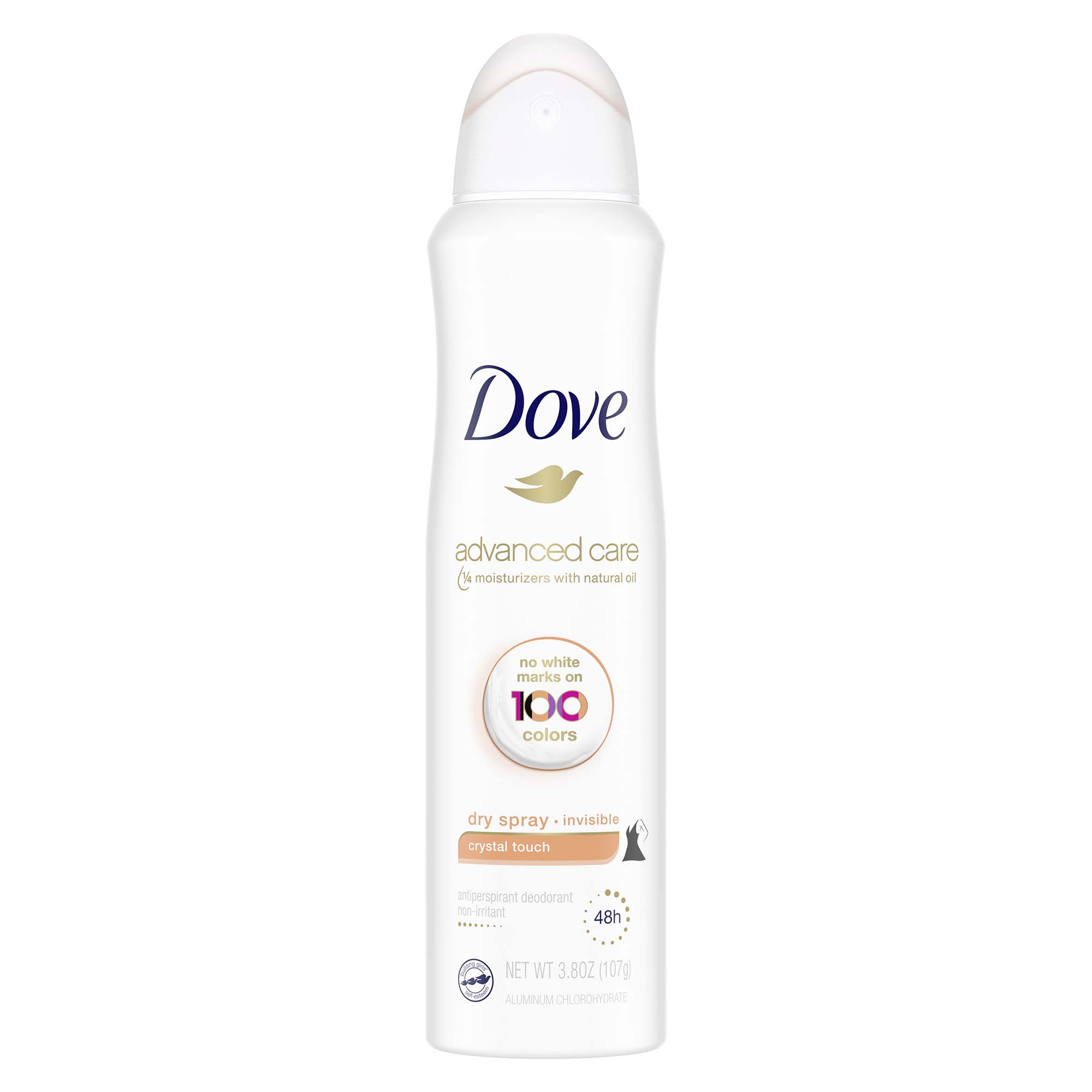 Dove Advanced Care Invisible Dry Spray Antiperspirant Deodorant Crystal Touch 3.8 oz - image 1 of 9