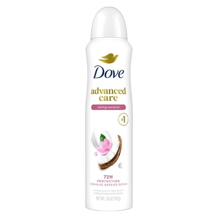 Dove Advanced Care Antiperspirant Deodorant Dry Spray Caring Coconut 3.8 oz