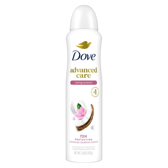 Dove Advanced Care Antiperspirant Deodorant Dry Spray Caring Coconut 3.8 oz