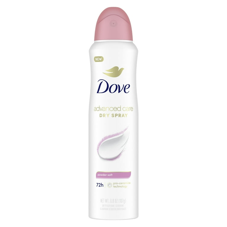 Dove Advanced Care Long Lasting Women s Antiperspirant Deodorant Spray Powder Soft 3.8 oz