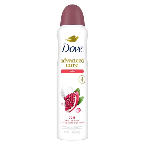 Dove Advanced Care Antiperspirant Deodorant Dry Spray Revive With Pro Ceramide Technology To Boost Ceramide Levels In Your Skin ,3.8 oz