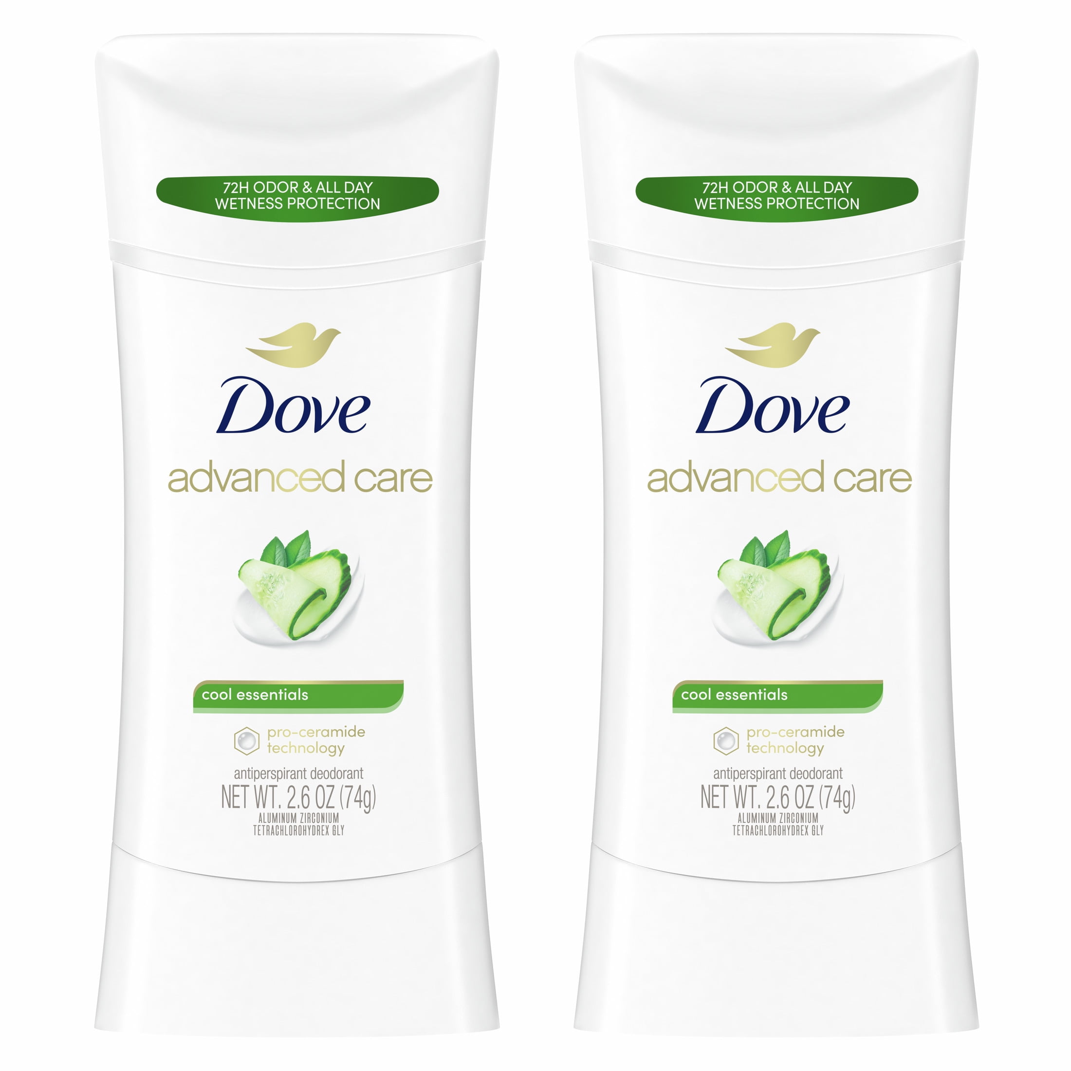 Dove Advanced Care Cool Essentials Antiperspirant Deodorant for Women with  48 hour sweat and odour protection 45 g : : Beauty & Personal Care