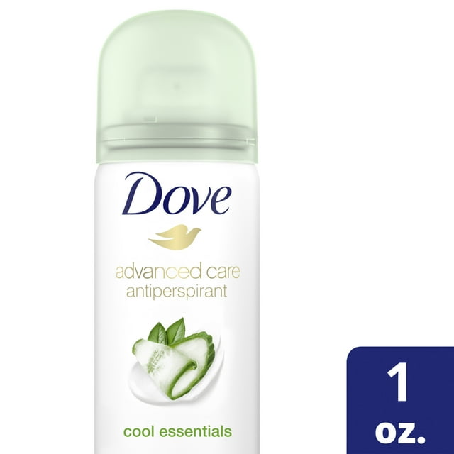 Dove Advanced Care Travel Sized Dry Spray Antiperspirant Deodorant Cool Essentials, 1 Oz
