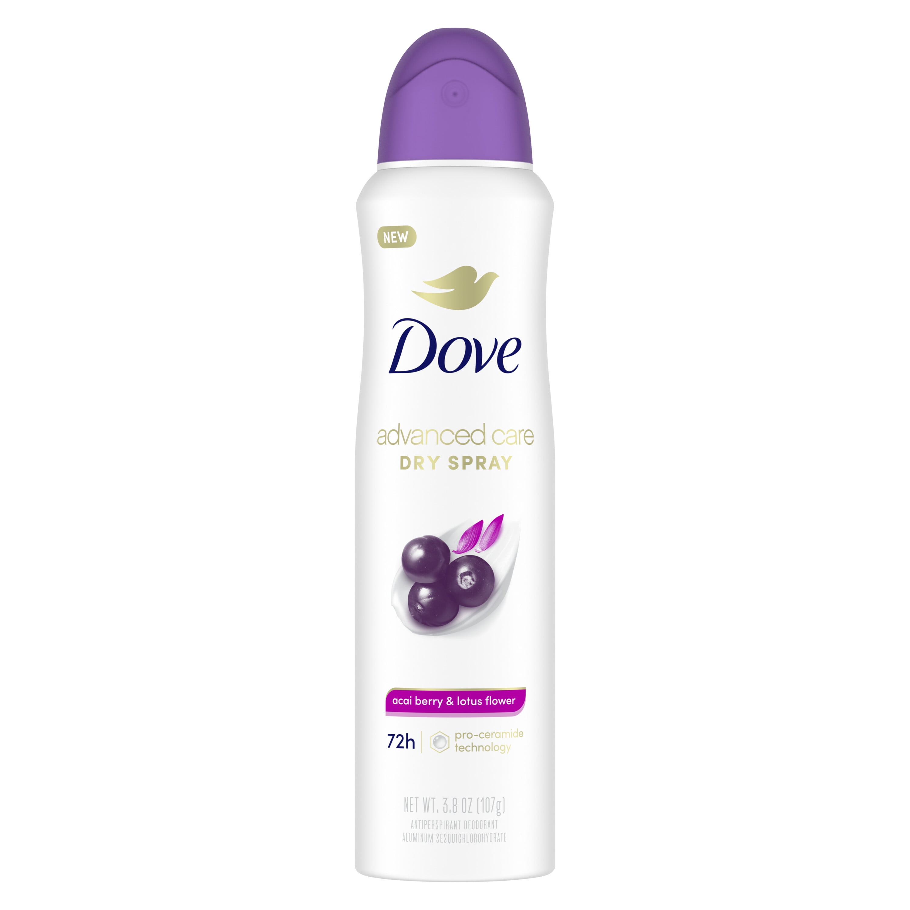 Dove Advanced Care Women's Antiperspirant Deodorant Dry Spray, Acai