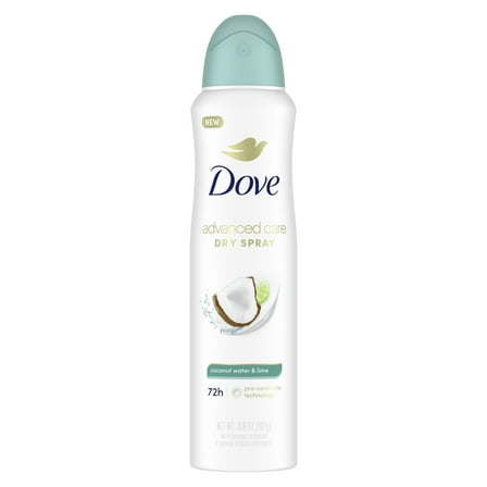 Dove Advanced Care Women's Antiperspirant Deodorant Dry Spray Coconut Water & Lime, 3.8 oz