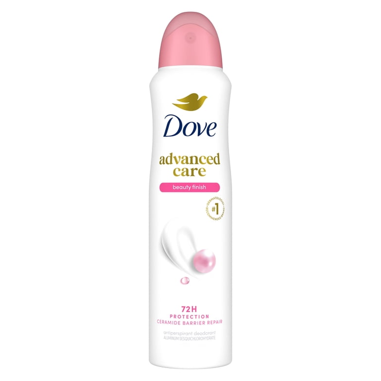 Dove Advanced Care Antiperspirant Deodorant Spray To Help Skin Barrier Repair After Shaving By Boosting Skin's Ceramide Levels Beauty Finish 72-hour