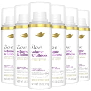 Dove Advanced Dry Shampoo, Volume & Fullness, Travel 6-Pack, 1.15 Oz Ea | Travel-Size Dry Shampoo for Women | Lifts and Absorbs Oil with 100% Natural Starch | Extends Freshness for up to 2 Days