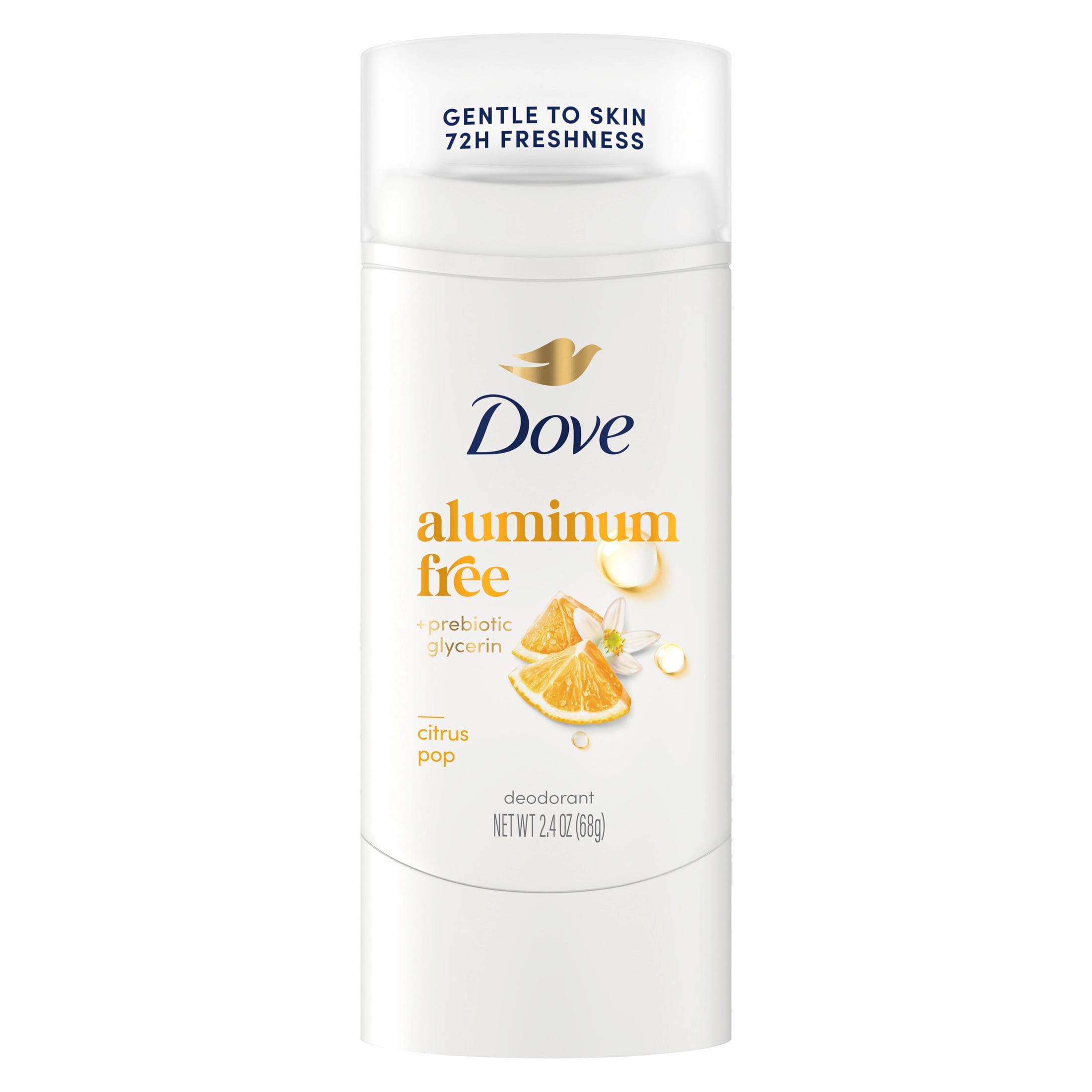Dove Deodorant Stick For 72 Hour Odor Protection Citrus Pop Aluminum Free, 2.4 oz