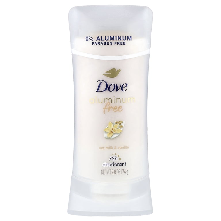 Dove Aluminum Free Deodorant, Oat Milk & Vanilla, 2.6 oz (74 g