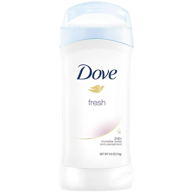 Dove Deodorant Stick - Anti-Perspirant Deodorant Invisible Solid - Fresh - 2.6 oz