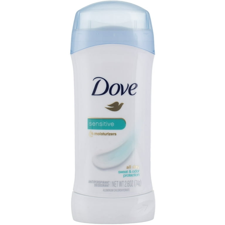 Dove Anti-Perspirant Deodorant, Sensitive Skin 2.60 oz (Pack of 4) 
