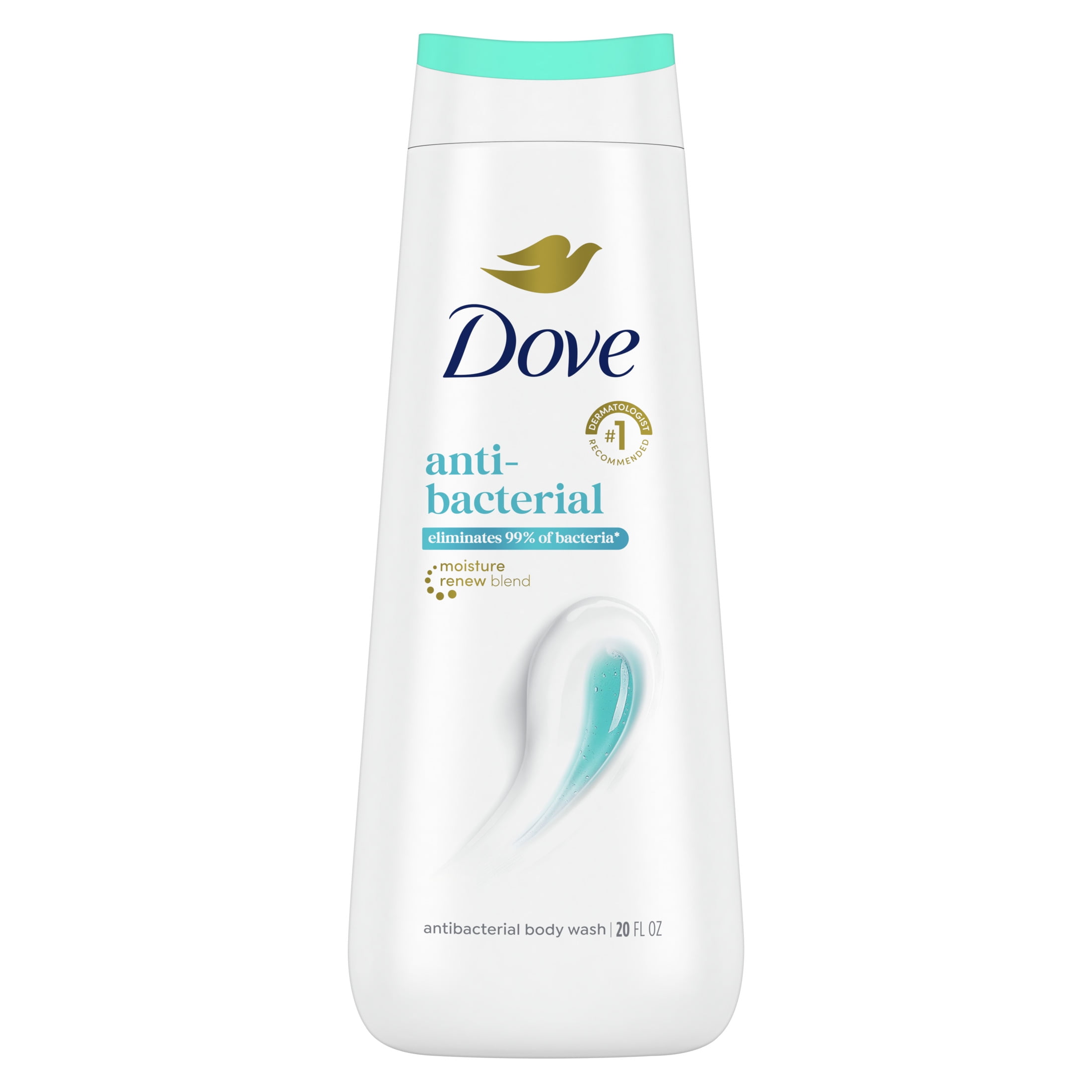 Dove Antibacterial Daily Use Body Wash for Women Protects from Dryness All Skin, 20 oz