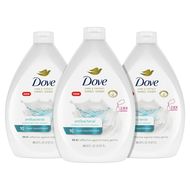 Dove Antibacterial Hand Wash, Care & Protect, Moisturizing, Paraben