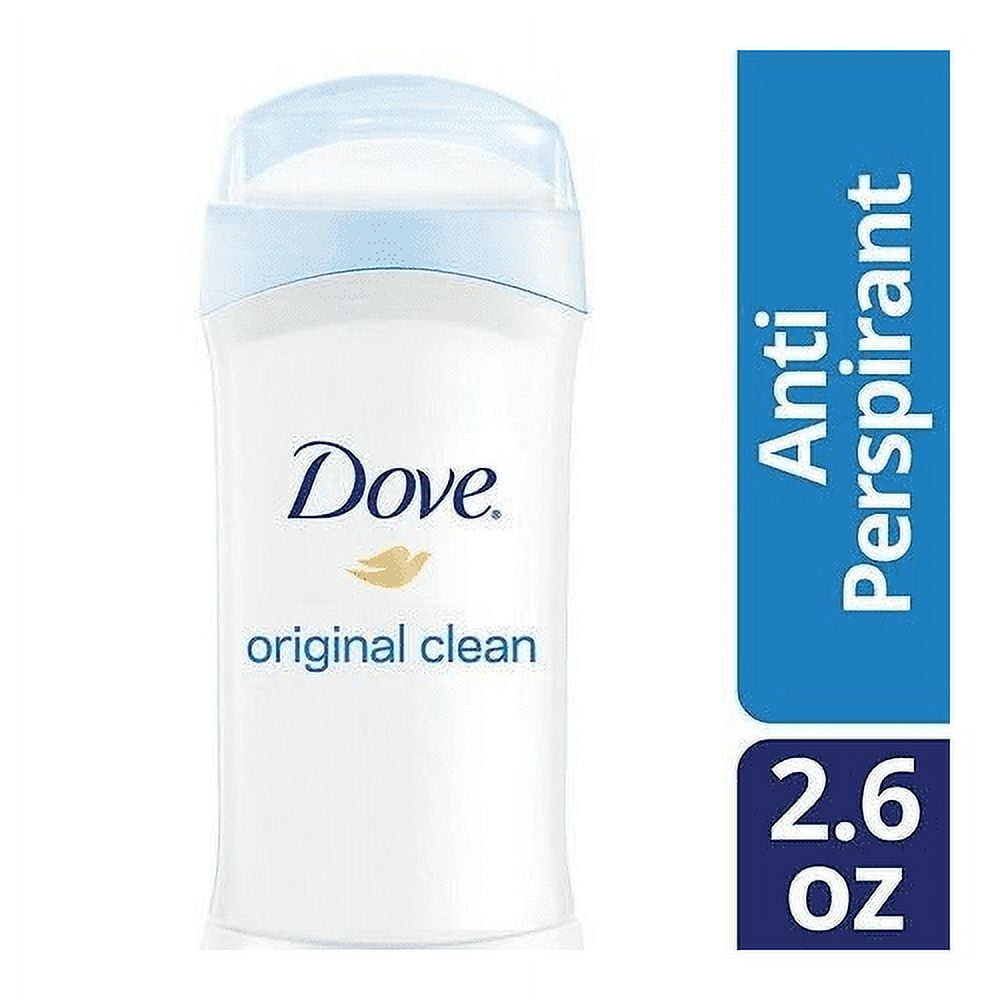 Dove Antiperspirant Deodorant Original Clean Invisible Solid, 2.6 oz, 6
