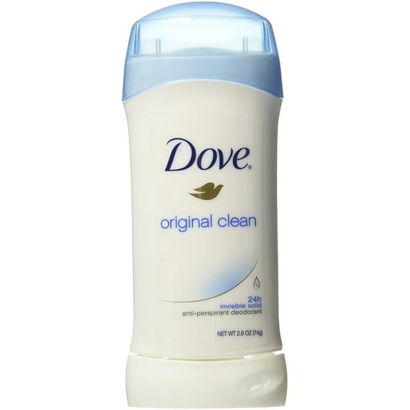 Dove Antiperspirant Deodorant Original Clean, Invisible Solid, 2.6 oz