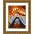 thumbnail image 1 of Dove, Arthur 12x14 Gold Ornate Wood Framed with Double Matting Museum Art Print Titled - Mountain and Sky, 1 of 4