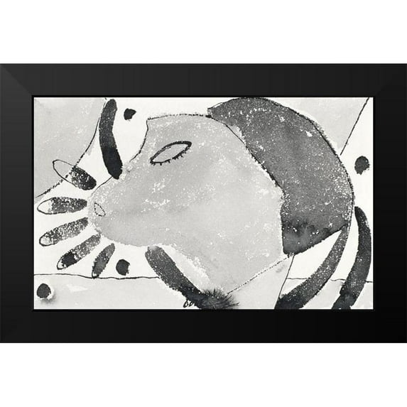 Dove, Arthur 18x13 Black Modern Framed Museum Art Print Titled - There Was a Cat Somewhere