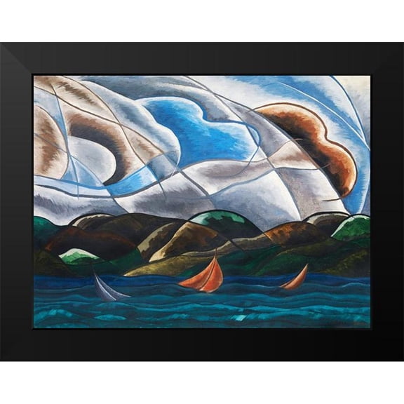 Dove, Arthur 18x15 Black Modern Framed Museum Art Print Titled - Clouds and Water