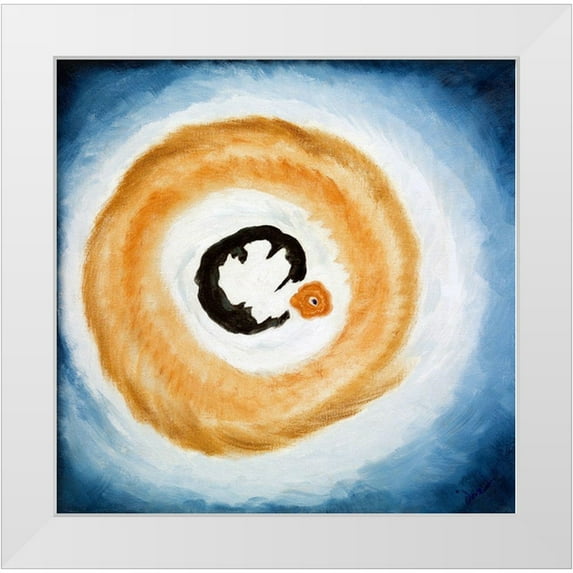 Dove, Arthur 20x20 White Modern Wood Framed Museum Art Print Titled - Dawn II