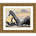 thumbnail image 1 of Dove, Arthur 32x25 Gold Ornate Wood Framed with Double Matting Museum Art Print Titled - Steam Shovel–Port Washington, 1 of 4