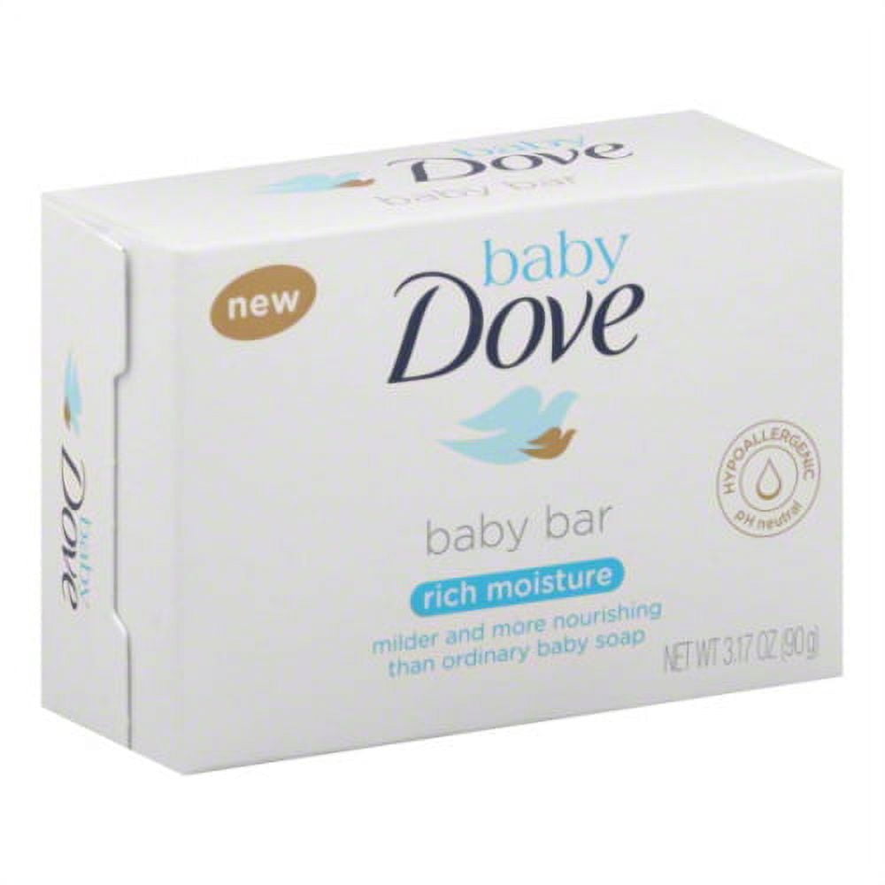 Dove Baby Rich Moisture Soap Bar, For Babys delicate Skin, 3.17 oz