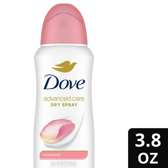 Dove Beauty Advanced Care Rose Petals 72-Hour Women's Antiperspirant Deodorant Dry Spray - 3.8oz
