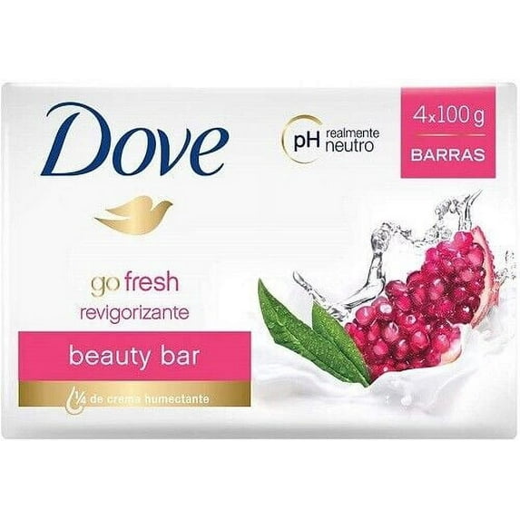 Dove Beauty Bar Gentle Skin Cleanser For Softer and Smoother Skin Rejuvenating More Moisturizing Than Bar Soap, 4 x 100g Pack